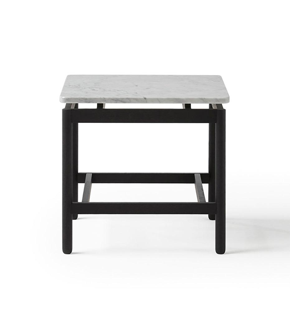 Allred Collaborative - BlascoVila - Rem Square Marble Coffee Table - Small - Rem Square Marble Coffee Table - Small Rem Square Marble Coffee Table - Small - Black Ash / Marquina Marble 302001-Black Ash-Marquina