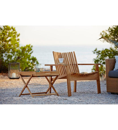 Allred Collaborative - Cane-line - Amaze Lounge Chair - Amaze Lounge Chair Amaze Lounge Chair - Teak CNL 4402T