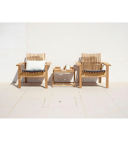 Allred Collaborative - Cane-line - Amaze Lounge Chair - Amaze Lounge Chair Amaze Lounge Chair - Teak CNL 4402T