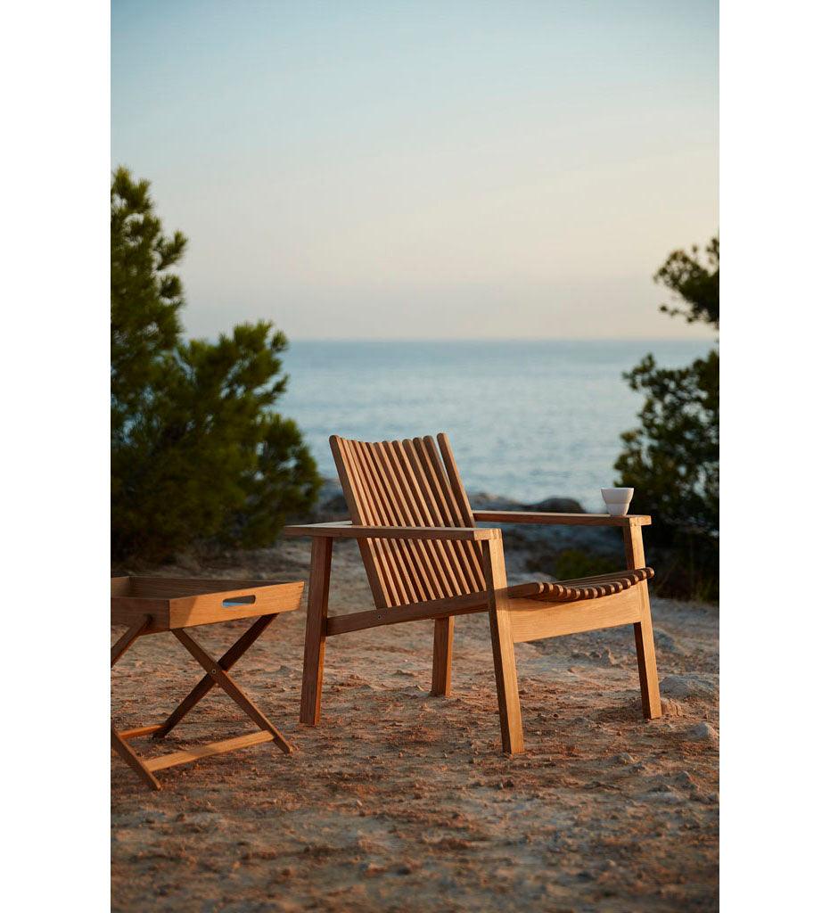 Allred Collaborative - Cane-line - Amaze Lounge Chair - Amaze Lounge Chair Amaze Lounge Chair - Teak CNL 4402T