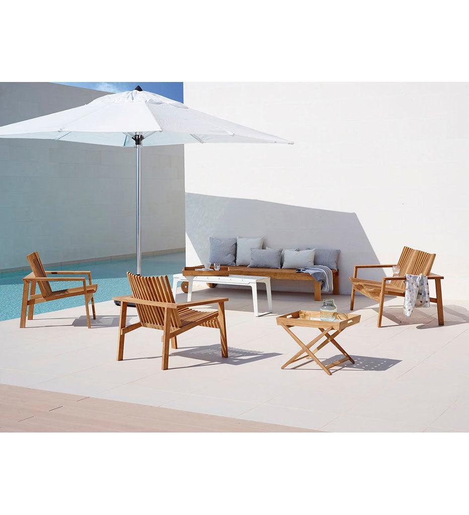 Allred Collaborative - Cane-line - Amaze Lounge Chair - Amaze Lounge Chair Amaze Lounge Chair - Teak CNL 4402T