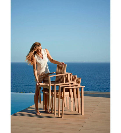 Allred Collaborative - Cane-line - Amaze Lounge Chair - Amaze Lounge Chair Amaze Lounge Chair - Teak CNL 4402T