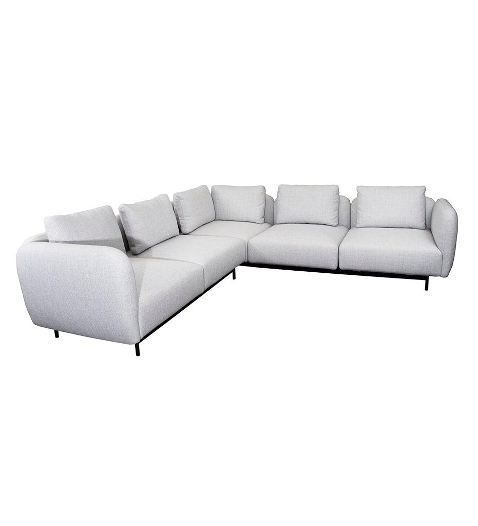 Allred Collaborative - Cane-line - Aura Corner Sofa w/ High Armrest - Aura Corner Sofa w/ High Armrest Aura Corner Sofa w/ High Armrest - Light Grey Ambience 3013 AURA 7.3013