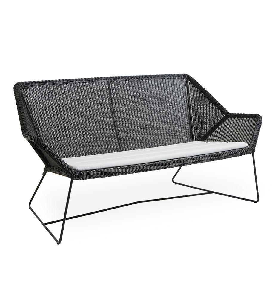 Allred Collaborative - Cane-line - Breeze 2-Seater Sofa - Breeze 2-Seater Sofa Breeze 2-Seater Sofa - Black Weave LS 5567LS