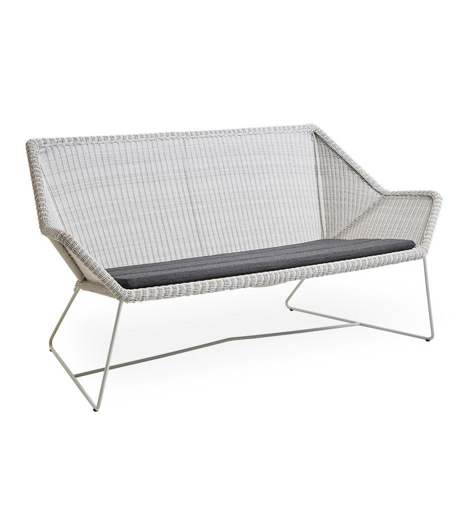 Allred Collaborative - Cane-line - Breeze 2-Seater Sofa - Breeze 2-Seater Sofa Breeze 2-Seater Sofa - Light Grey Weave LI 5567LI