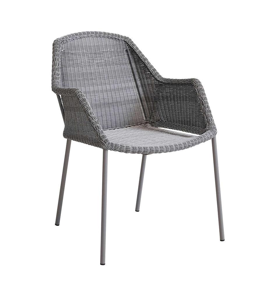 Allred Collaborative - Cane-line - Breeze Dining Chair - Stackable - Breeze Dining Chair - Stackable Breeze Dining Chair - Stackable - Light Grey Weave LI 5464LI