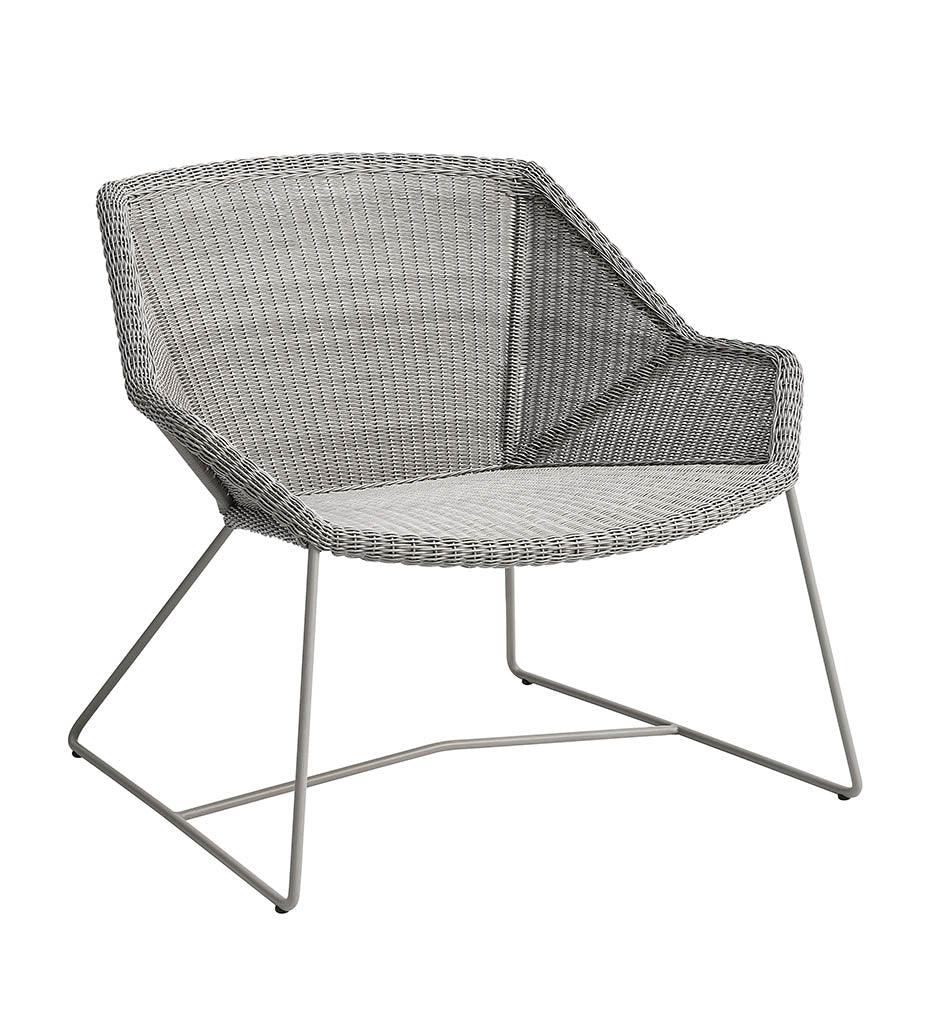 Allred Collaborative - Cane-line - Breeze Lounge Chair - Breeze Lounge Chair Breeze Lounge Chair - Taupe Weave LT 5468LT