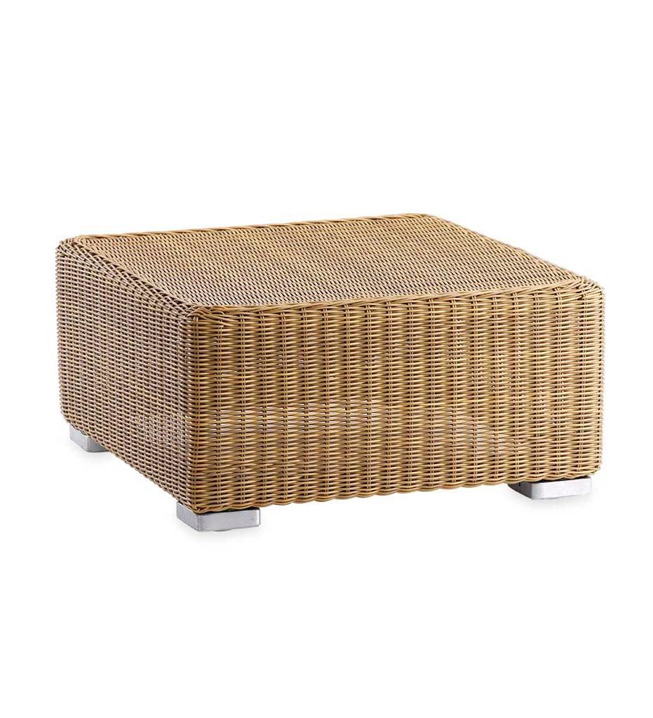 Allred Collaborative - Cane-line - Chester Ottoman / Coffee Table - Chester Ottoman / Coffee Table - 5390U