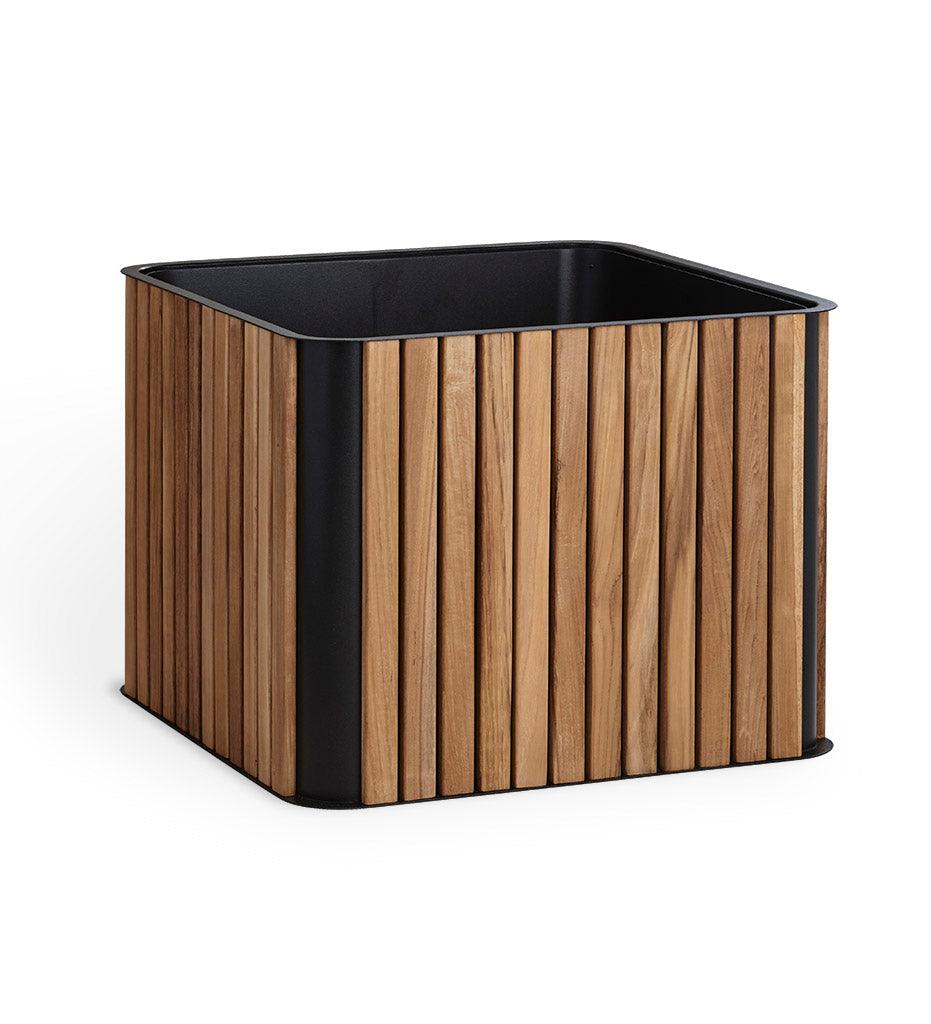 Allred Collaborative - Cane-line - Combine Plant Box - Square - Combine Plant Box - Square Combine Plant Box - Square - Teak-Lava Grey TAL 5703TAL