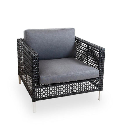 Allred Collaborative - Cane-line - Connect Lounge Chair - Connect Lounge Chair Connect Lounge Chair - Black-Graphite Weave SG 5499SG