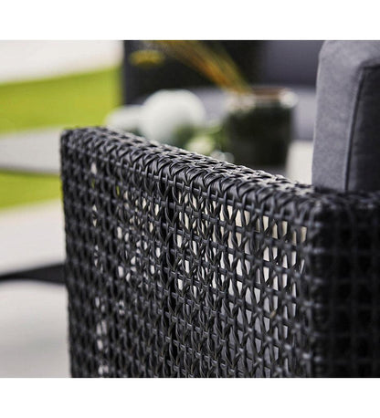 Allred Collaborative - Cane-line - Connect Lounge Chair - Connect Lounge Chair Connect Lounge Chair - Black-Graphite Weave SG 5499SG