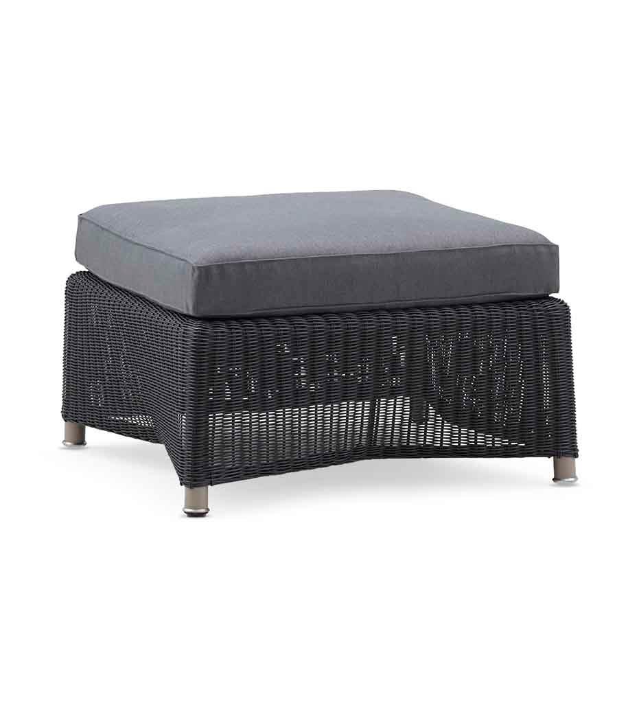 Allred Collaborative - Cane-line - Diamond Weave Footstool - Diamond Weave Footstool - 8302LGSG