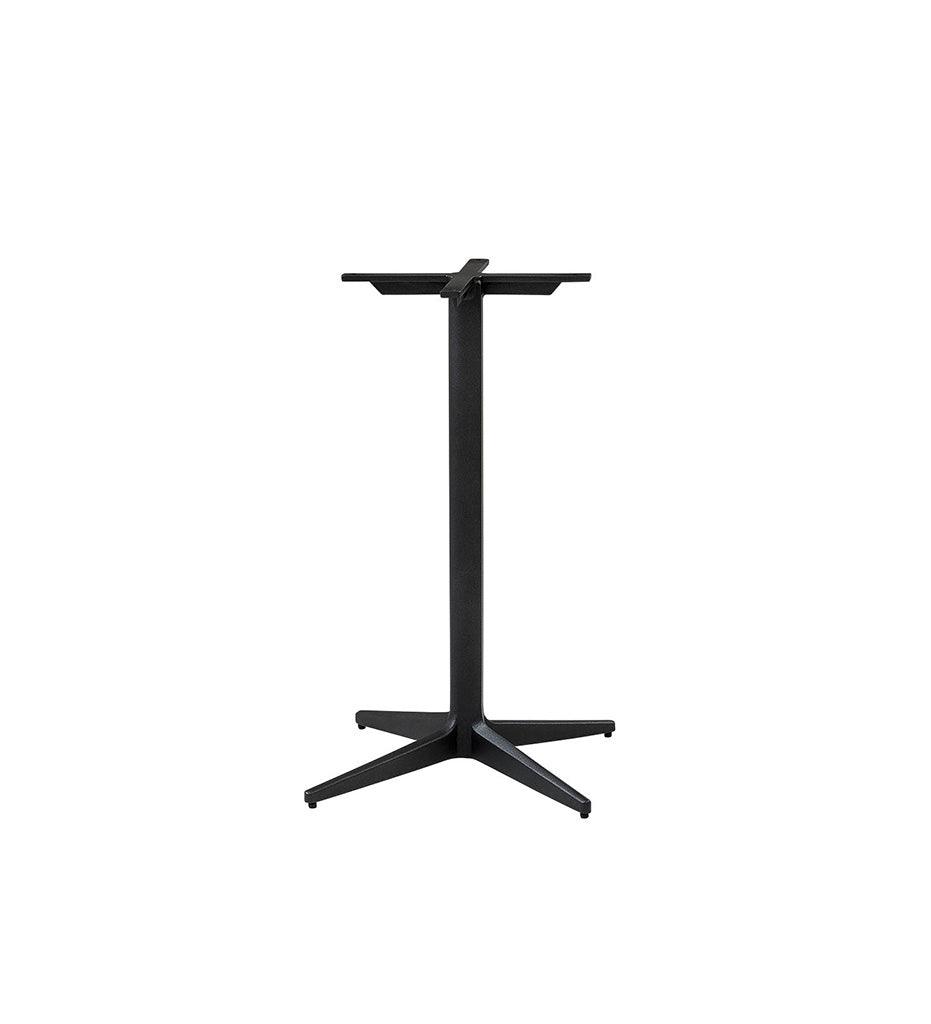 Allred Collaborative - Cane-line - Drop Cafe Table Base - Round Tops - Drop Cafe Table Base - Round Tops Drop Cafe Table Base - Round Tops - Lava Grey AL 50400AL