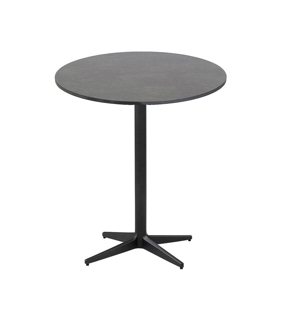 Allred Collaborative - Cane-line - Drop Cafe Table Base - Round Tops - Drop Cafe Table Base - Round Tops Drop Cafe Table Base - Round Tops - Lava Grey AL 50400AL