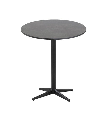 Allred Collaborative - Cane-line - Drop Cafe Table Base - Round Tops - Drop Cafe Table Base - Round Tops Drop Cafe Table Base - Round Tops - Lava Grey AL 50400AL