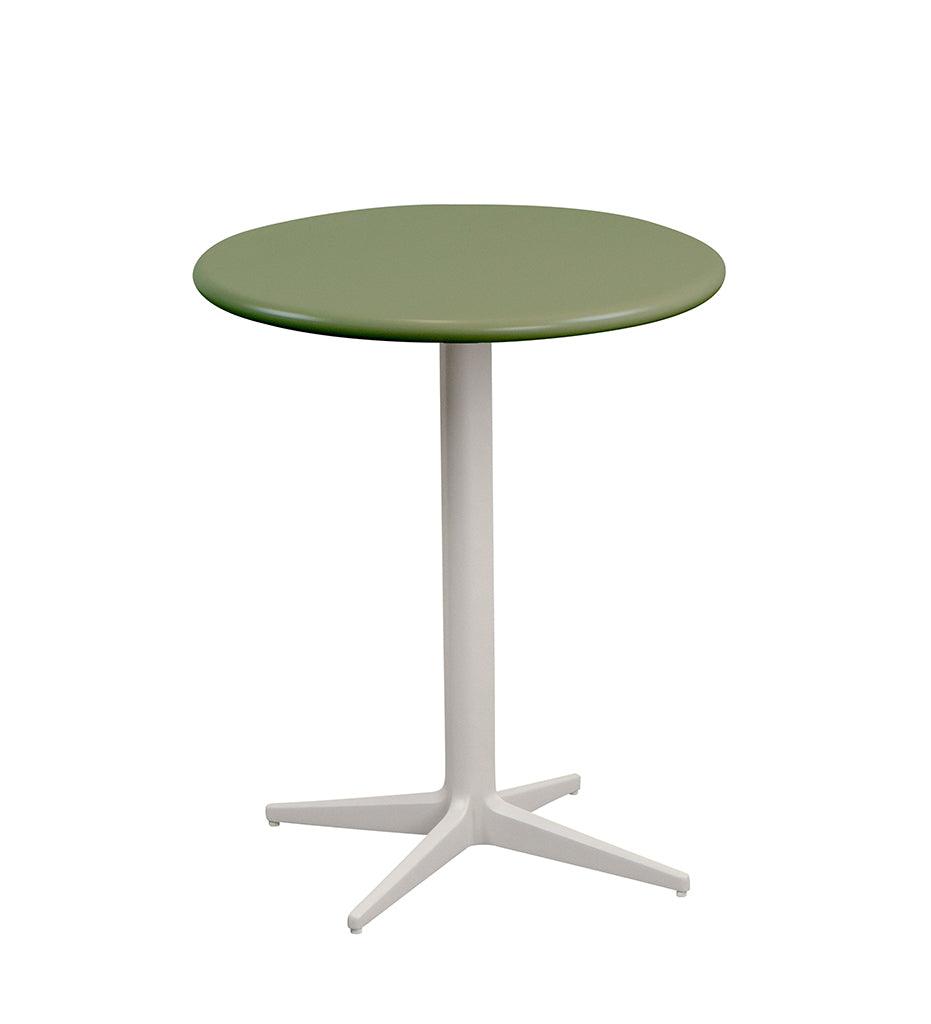 Allred Collaborative - Cane-line - Drop Cafe Table Base - Round Tops - Drop Cafe Table Base - Round Tops Drop Cafe Table Base - Round Tops - Lava Grey AL 50400AL