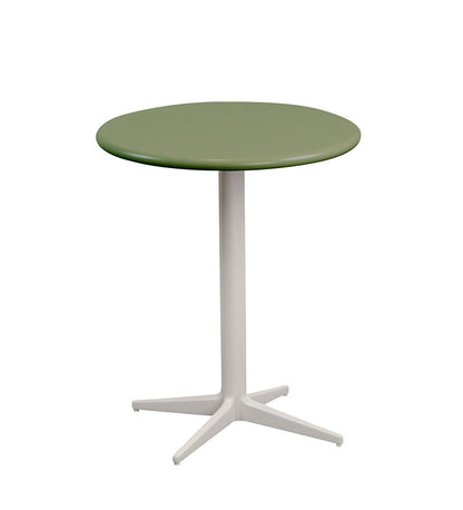 Allred Collaborative - Cane-line - Drop Cafe Table Base - Round Tops - Drop Cafe Table Base - Round Tops Drop Cafe Table Base - Round Tops - Lava Grey AL 50400AL