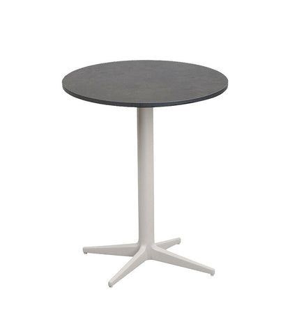 Allred Collaborative - Cane-line - Drop Cafe Table Base - Round Tops - Drop Cafe Table Base - Round Tops Drop Cafe Table Base - Round Tops - Lava Grey AL 50400AL