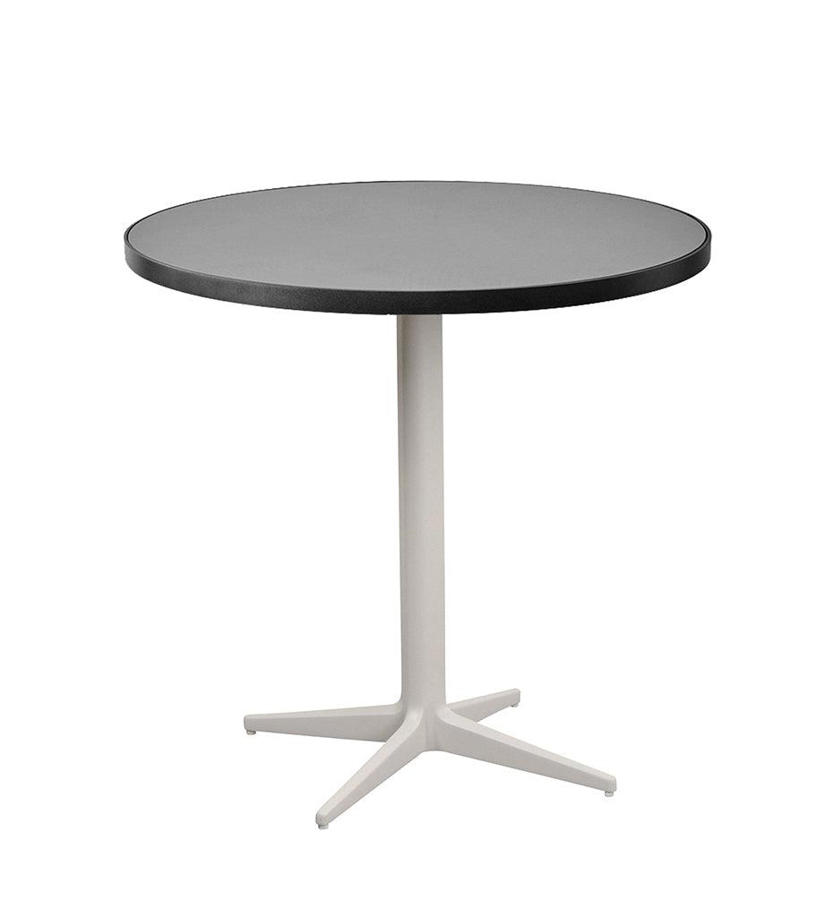 Allred Collaborative - Cane-line - Drop Cafe Table Base - Round Tops - Drop Cafe Table Base - Round Tops Drop Cafe Table Base - Round Tops - Lava Grey AL 50400AL