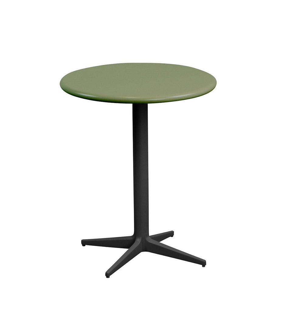 Allred Collaborative - Cane-line - Drop Cafe Table Base - Round Tops - Drop Cafe Table Base - Round Tops Drop Cafe Table Base - Round Tops - Lava Grey AL 50400AL