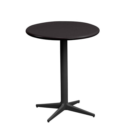 Allred Collaborative - Cane-line - Drop Cafe Table Base - Round Tops - Drop Cafe Table Base - Round Tops Drop Cafe Table Base - Round Tops - Lava Grey AL 50400AL