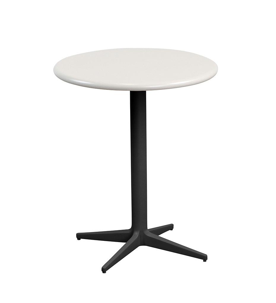 Allred Collaborative - Cane-line - Drop Cafe Table Base - Round Tops - Drop Cafe Table Base - Round Tops Drop Cafe Table Base - Round Tops - Lava Grey AL 50400AL