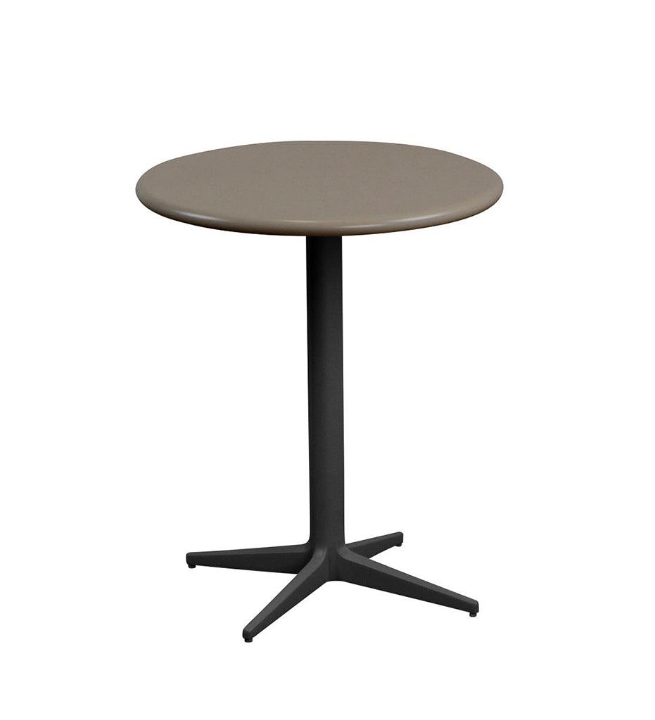 Allred Collaborative - Cane-line - Drop Cafe Table Base - Round Tops - Drop Cafe Table Base - Round Tops Drop Cafe Table Base - Round Tops - Lava Grey AL 50400AL