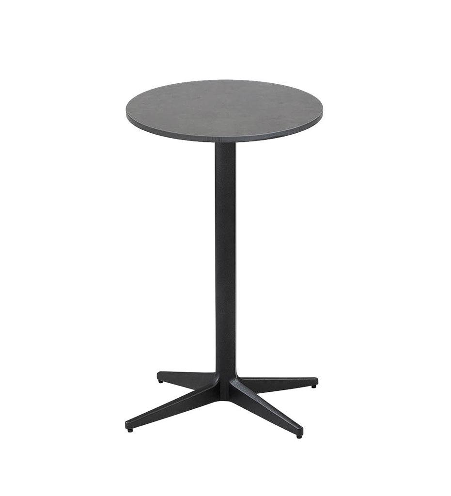 Allred Collaborative - Cane-line - Drop Cafe Table Base - Round Tops - Drop Cafe Table Base - Round Tops Drop Cafe Table Base - Round Tops - Lava Grey AL 50400AL