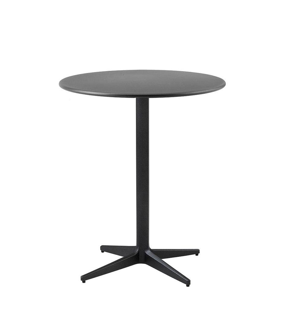 Allred Collaborative - Cane-line - Drop Cafe Table Base - Round Tops - Drop Cafe Table Base - Round Tops Drop Cafe Table Base - Round Tops - Lava Grey AL 50400AL