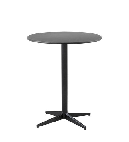 Allred Collaborative - Cane-line - Drop Cafe Table Base - Round Tops - Drop Cafe Table Base - Round Tops Drop Cafe Table Base - Round Tops - Lava Grey AL 50400AL