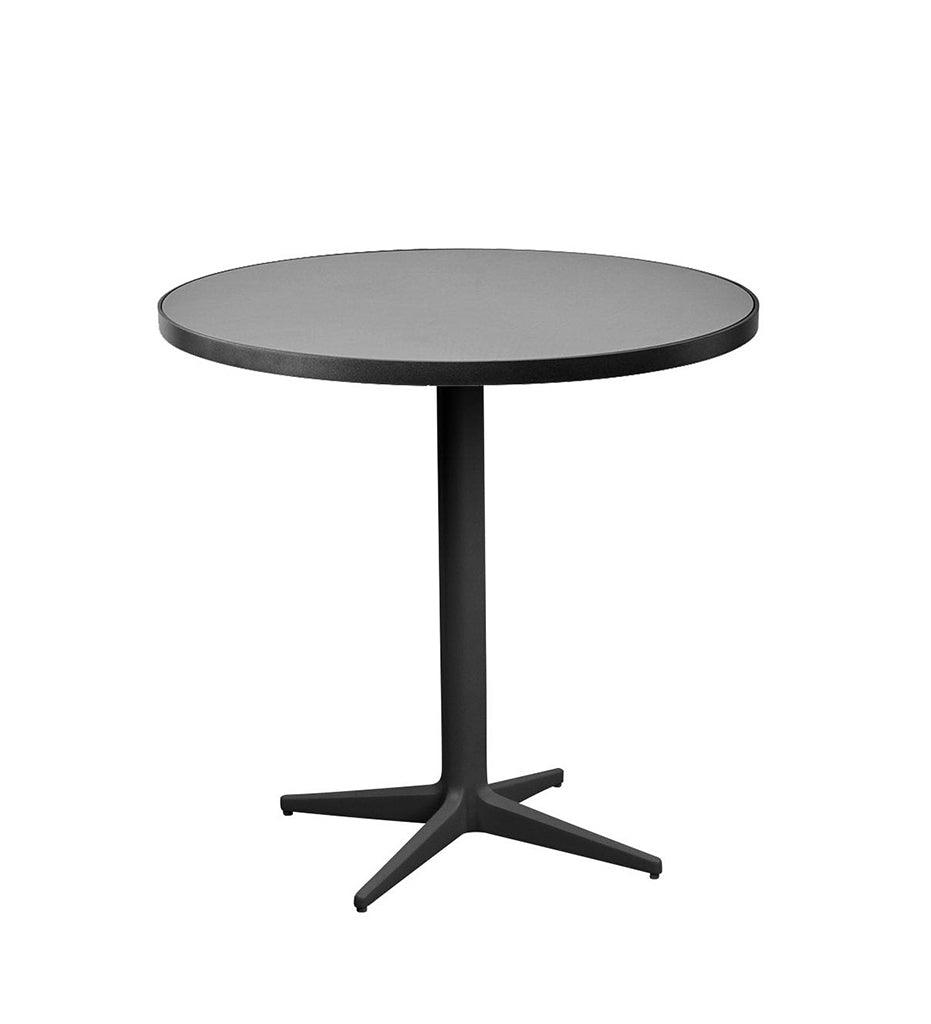 Allred Collaborative - Cane-line - Drop Cafe Table Base - Round Tops - Drop Cafe Table Base - Round Tops Drop Cafe Table Base - Round Tops - Lava Grey AL 50400AL