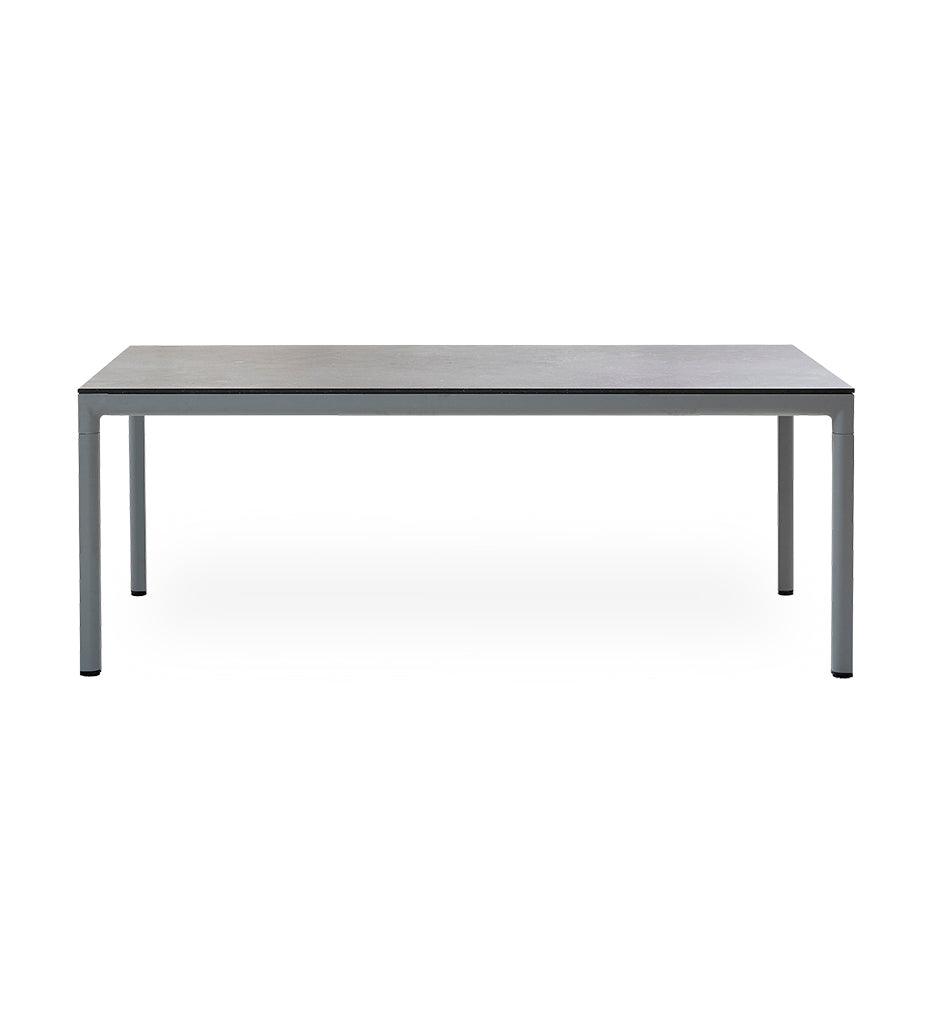 Allred Collaborative - Cane-line - Drop Dining Table Base - Rectangular Large - Drop Dining Table Base - Rectangular Large Drop Dining Table Base - Rectangular Large - Light Grey AI 50406AI