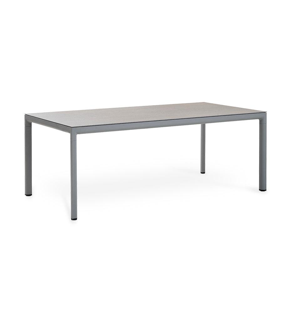 Allred Collaborative - Cane-line - Drop Dining Table Base - Rectangular Large - Drop Dining Table Base - Rectangular Large Drop Dining Table Base - Rectangular Large - Light Grey AI 50406AI