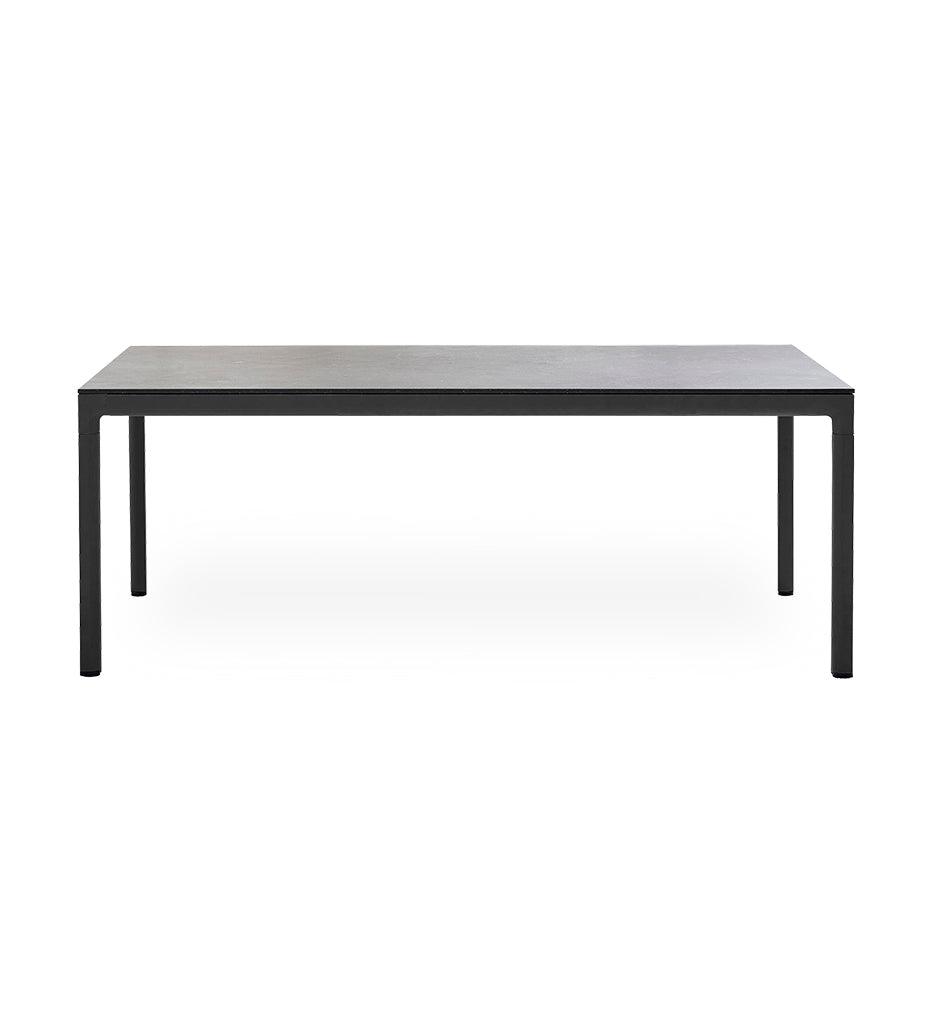 Allred Collaborative - Cane-line - Drop Dining Table Base - Rectangular Large - Drop Dining Table Base - Rectangular Large Drop Dining Table Base - Rectangular Large - Light Grey AI 50406AI