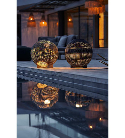 Allred Collaborative - Cane-line - Illusion Round Lamp - Illusion Round Lamp Illusion Round Lamp - Dark Grey RODG 57130RODG