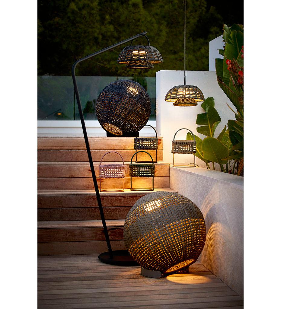 Allred Collaborative - Cane-line - Illusion Round Lamp - Illusion Round Lamp Illusion Round Lamp - Dark Grey RODG 57130RODG