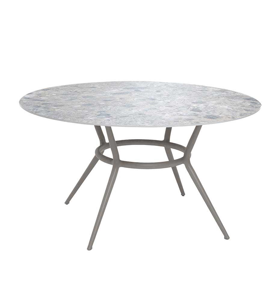 Allred Collaborative - Cane-line - Joy Dining Table Base - Round - Joy Dining Table Base - Round Joy Dining Table Base - Round - Lava Grey AL 50202AL