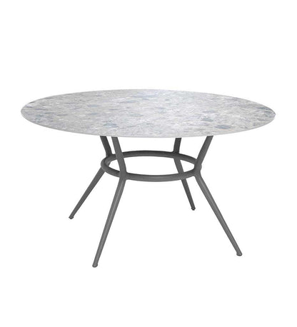 Allred Collaborative - Cane-line - Joy Dining Table Base - Round - Joy Dining Table Base - Round Joy Dining Table Base - Round - Lava Grey AL 50202AL