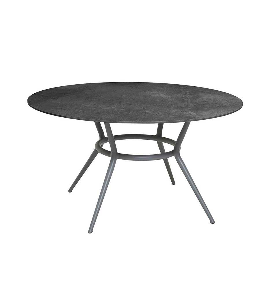 Allred Collaborative - Cane-line - Joy Dining Table Base - Round - Joy Dining Table Base - Round Joy Dining Table Base - Round - Lava Grey AL 50202AL