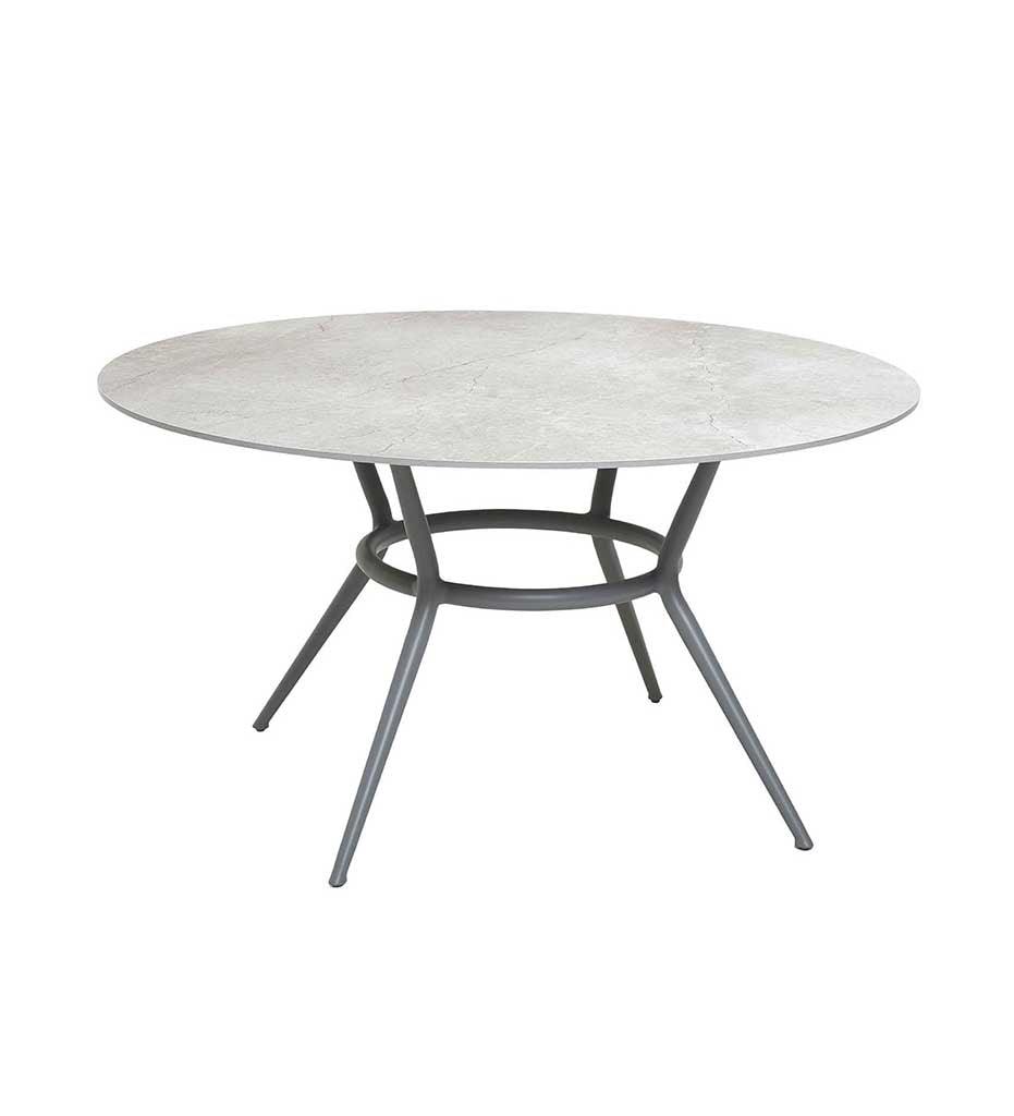 Allred Collaborative - Cane-line - Joy Dining Table Base - Round - Joy Dining Table Base - Round Joy Dining Table Base - Round - Light Grey AI 50202AI