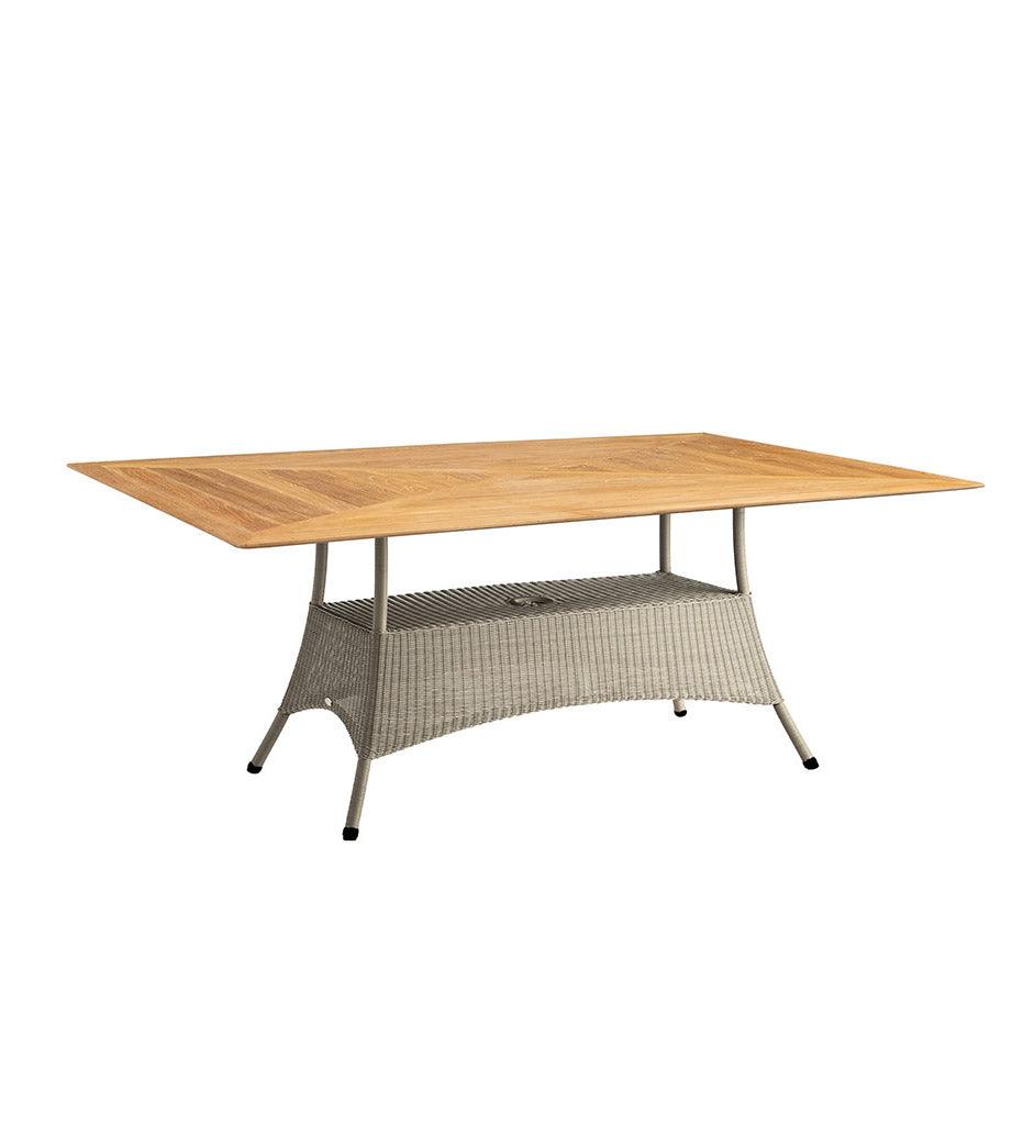 Allred Collaborative - Cane-line - Lansing Rectangular Dining Table Base - Lansing Rectangular Dining Table Base Lansing Rectangular Dining Table Base - Taupe Weave LT 5056LT