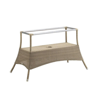 Allred Collaborative - Cane-line - Lansing Rectangular Dining Table Base - Lansing Rectangular Dining Table Base Lansing Rectangular Dining Table Base - Taupe Weave LT 5056LT