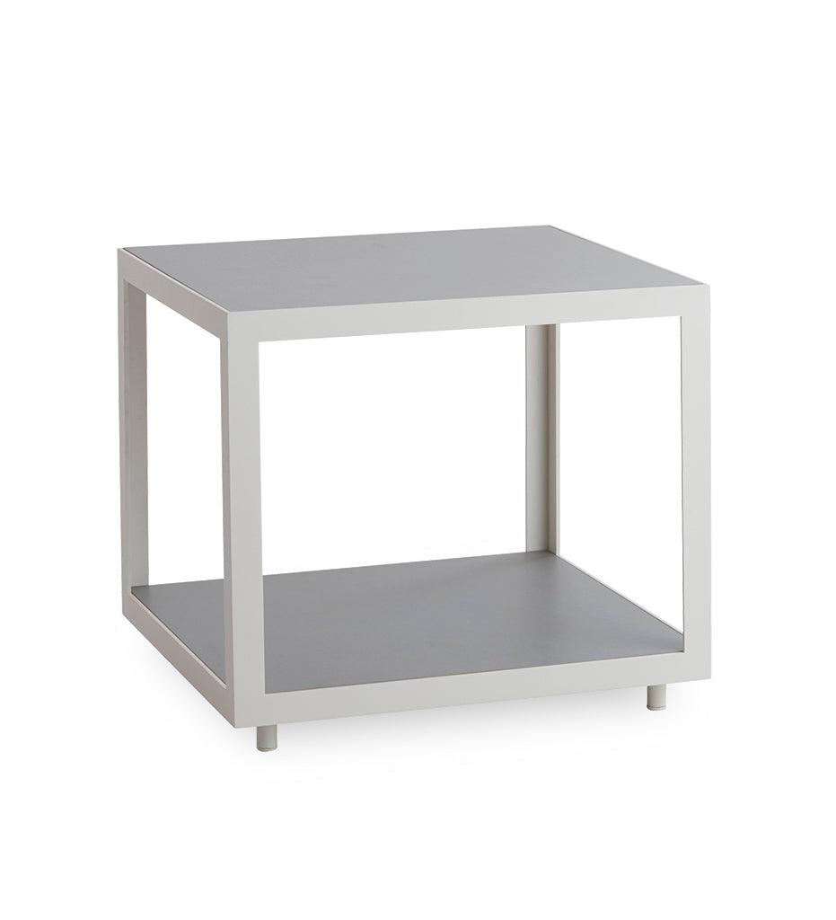 Allred Collaborative - Cane-line - Level Coffee Table - Small Square - Level Coffee Table - Small Square Level Coffee Table - Small Square - White AW 5008AW