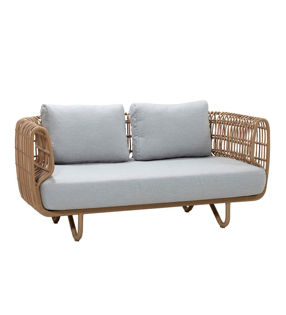 Allred Collaborative - Cane-line - Nest 2-Seater Sofa - Outdoor - Nest 2-Seater Sofa - Outdoor Nest 2-Seater Sofa - Outdoor - Natural USL 57522USL