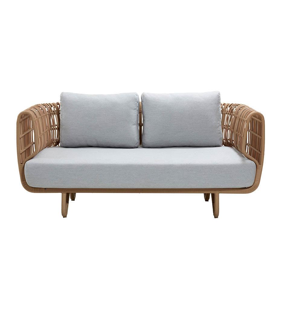 Allred Collaborative - Cane-line - Nest 2-Seater Sofa - Outdoor - Nest 2-Seater Sofa - Outdoor Nest 2-Seater Sofa - Outdoor - Natural USL 57522USL