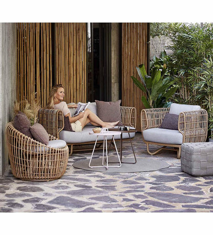 Allred Collaborative - Cane-line - Nest 2-Seater Sofa - Outdoor - Nest 2-Seater Sofa - Outdoor Nest 2-Seater Sofa - Outdoor - Natural USL 57522USL