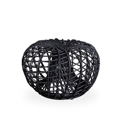 Allred Collaborative - Cane-line - Nest Small Footstool - Outdoor - Nest Small Footstool - Outdoor Nest Small Footstool - Outdoor - Lava Grey Weave ALG 57320L