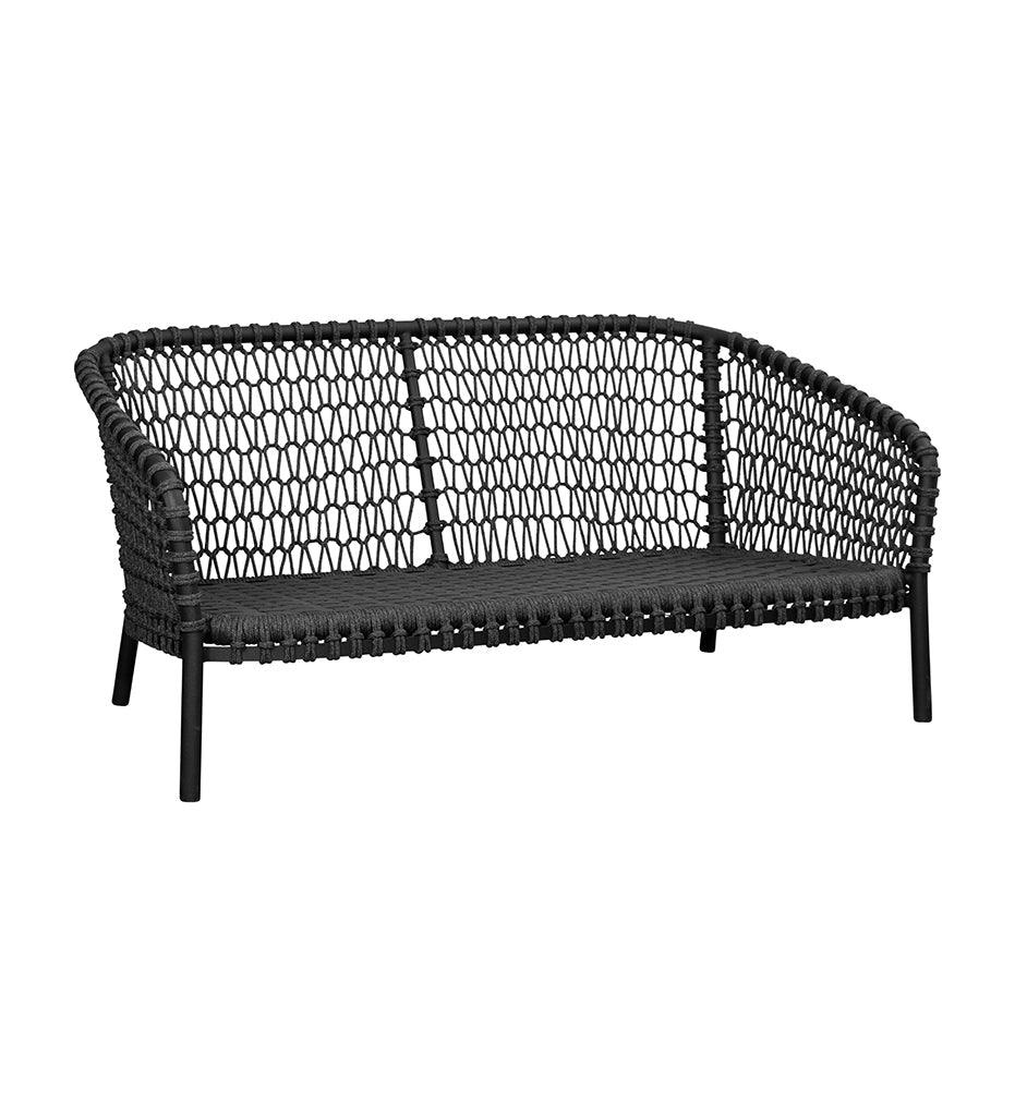 Allred Collaborative - Cane-line - Ocean Large 2-Seater Sofa Frame - Ocean Large 2-Seater Sofa Frame Ocean Large 2-Seater Sofa Frame - Dark Grey Oceans RODG 5536RODG