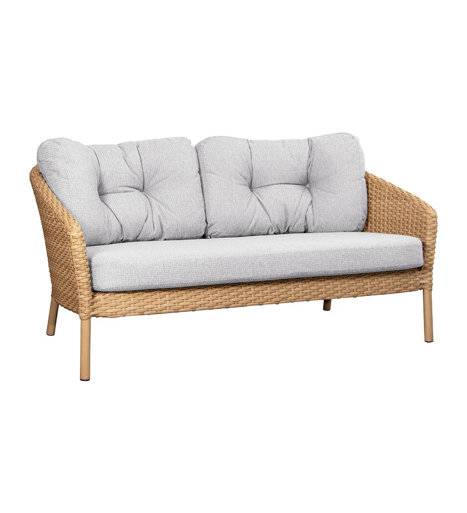 Allred Collaborative - Cane-line - Ocean Large 2-Seater Sofa Frame - Ocean Large 2-Seater Sofa Frame Ocean Large 2-Seater Sofa Frame - Natural Flat Weave FU 5536FU