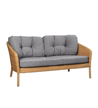 Allred Collaborative - Cane-line - Ocean Large 2-Seater Sofa Frame - Ocean Large 2-Seater Sofa Frame Ocean Large 2-Seater Sofa Frame - Natural Flat Weave FU 5536FU